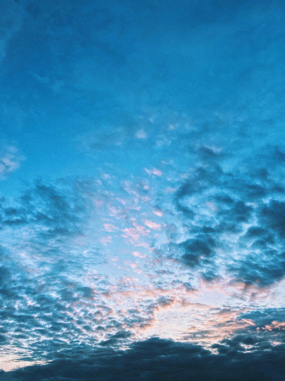 blue and white clouds